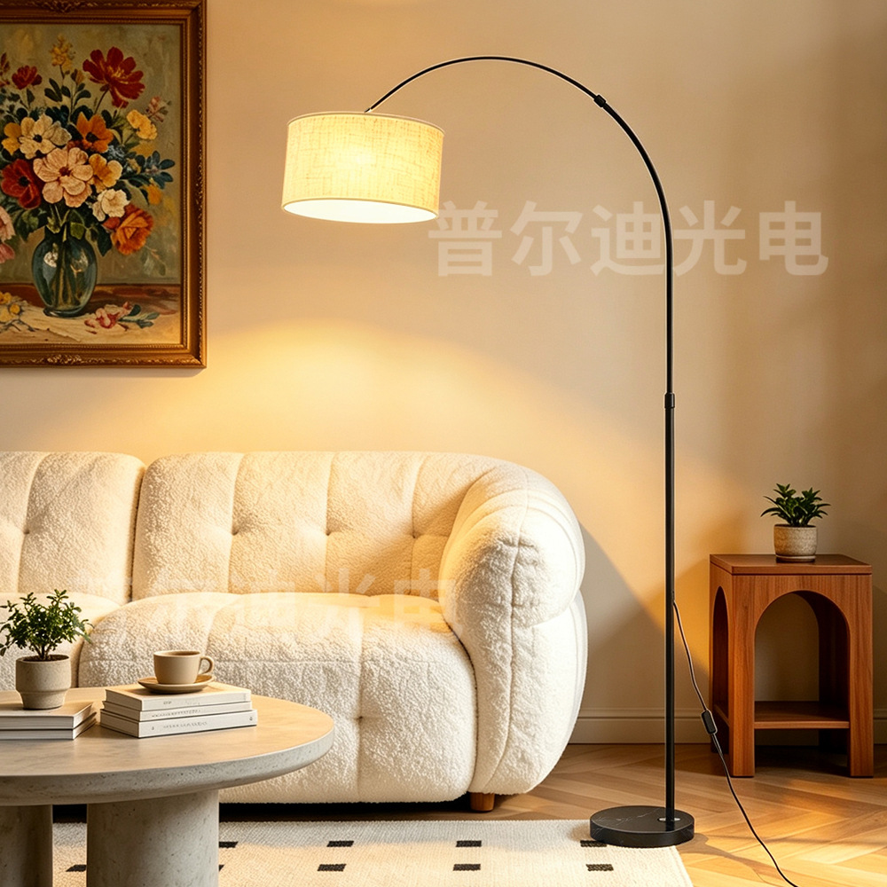 Modern Floor Lamp for Living Room Beside Sofa, Sophisticated Minimalist Standing Light for Bedroom, Bedside, Study, and Fishing Lamp Designs