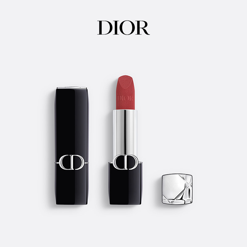 Губна помада Dior Rouge Dior з новим оксамитовим фінішем, культовий відтінок 777, лімітована осіння колекція 720, помада Dior 999