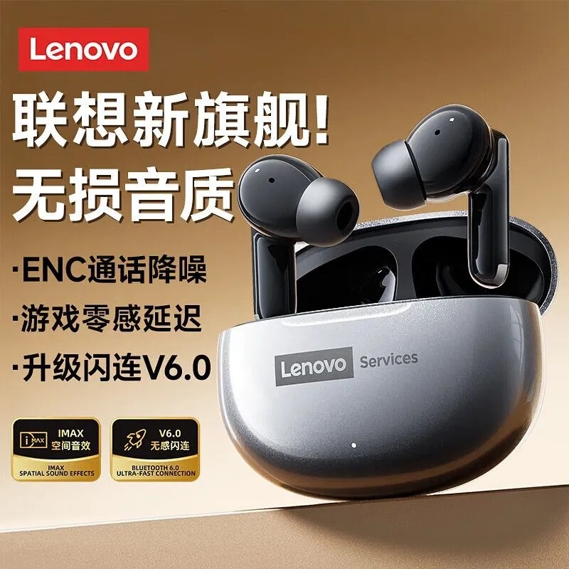 Беспроводные внутриканальные наушники Lenovo 2026, шумоподавление, игровые, долгое время работы, оригинал